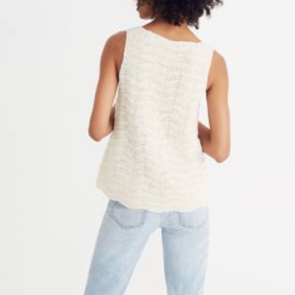 Madewell Crocheted Sweater Tank - Picture 3 of 8